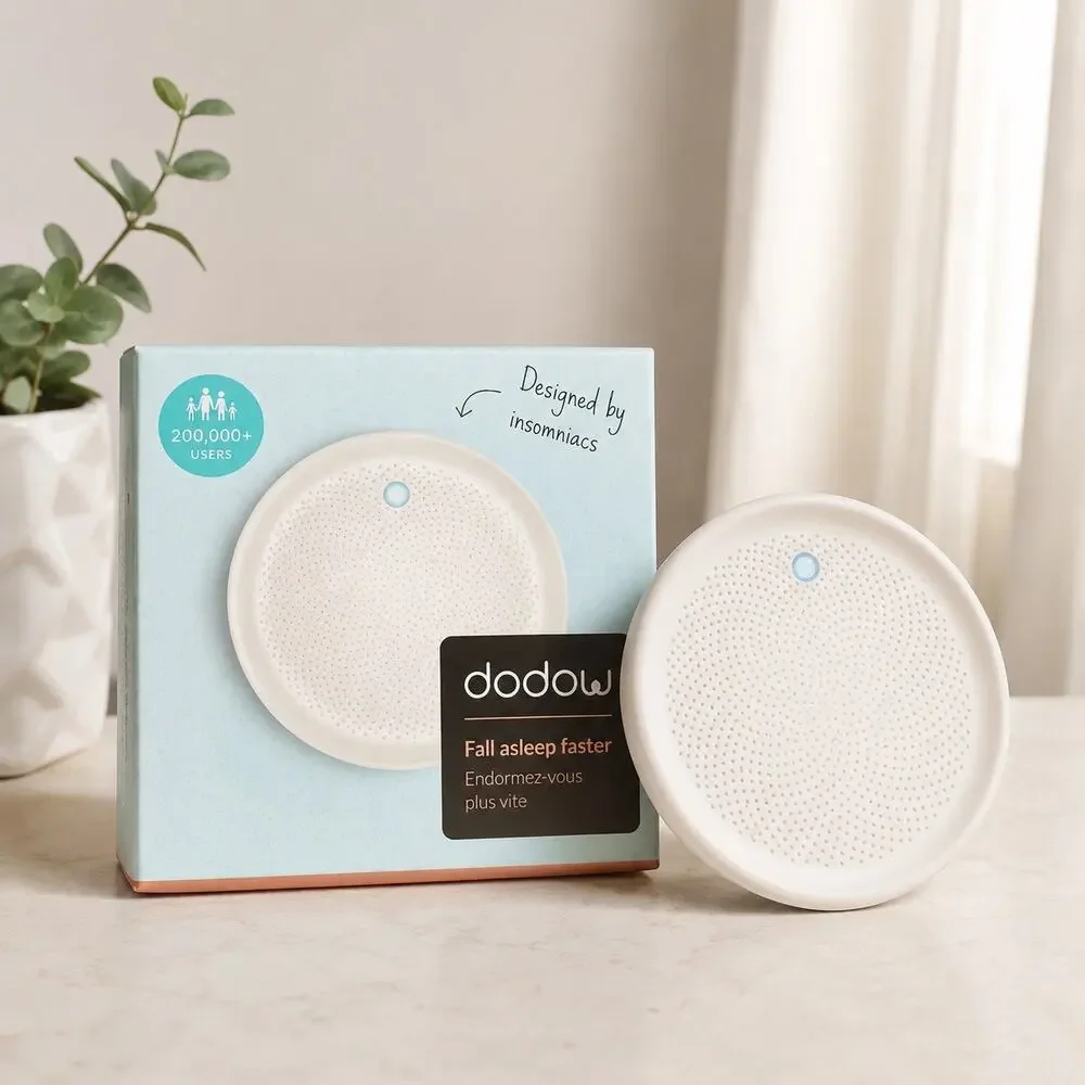 Dodow Sleep Aid Device Light Guided Breathing Meditation Insomnia Relaxation